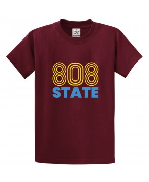 808 State Classic Unisex Kids and Adults T-Shirt For Music Lovers